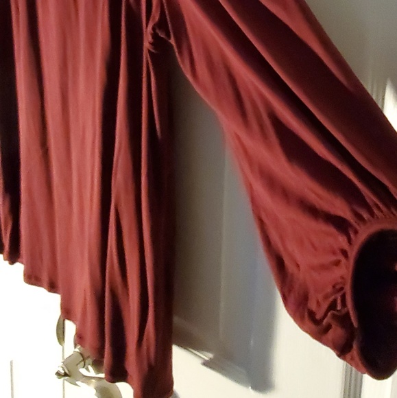 Old Navy XXL Maroon Stretchy Tunic - Picture 3 of 5